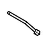 8A5Z5421850AA - Body: Lock Rod Knob for Ford Image