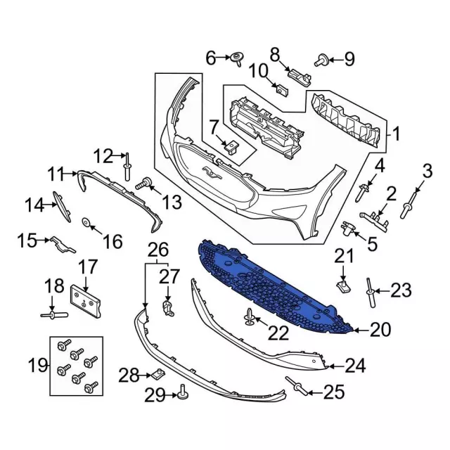 LJ8Z8310C - : Deflector Shield for Ford: Mustang Mach-E Image