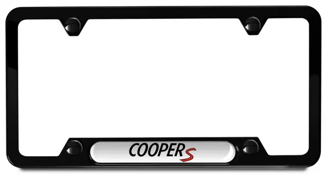51805A5CFA6 - Exterior: Mini Cooper S License Plate Frame - Black for Mini: Cooper Image