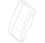 2059201316 - Rear Seat: Padding, Rr Seat Backrest for Mercedes-Benz: C350e, C400, C450 AMG, C63 AMG Image