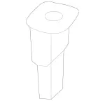 8205105 - Trim: Socket-Outlet for Mercedes-Benz: CLS450, CLS53 AMG, E300, E350, E400, E43 AMG, E450, E53 AMG, E63 AMG S Image