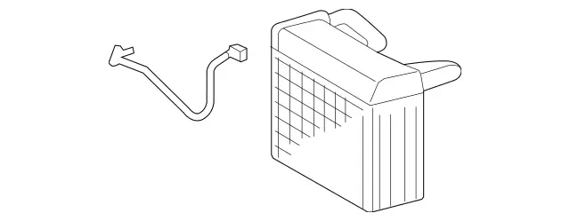 1638300058 - Heating and Ventilation: Evaporator for Mercedes-Benz: ML320, ML430, ML55 AMG Image image