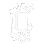 2185000131 - : Holder for Mercedes-Benz: CLS63 AMG, CLS63 AMG S, E63 AMG, E63 AMG S, SL63 AMG Image