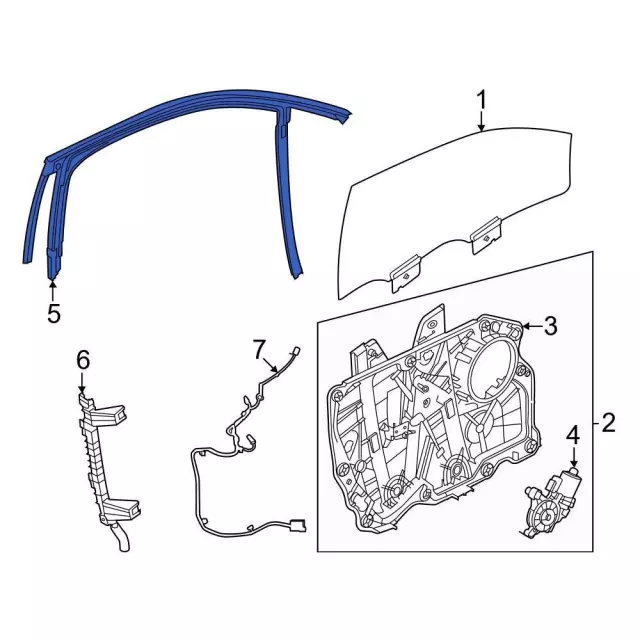 LJ8Z5821596C - : 2021-2024 Ford Mustang Mach-E - Seal for Ford: Mustang Mach-E Image