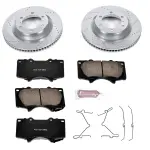 K5873 - : Z23 Daily Driver Carbon-Fiber Ceramic Brake Pad and Drilled &amp; Slotted Rotor Kit for PowerStop Image