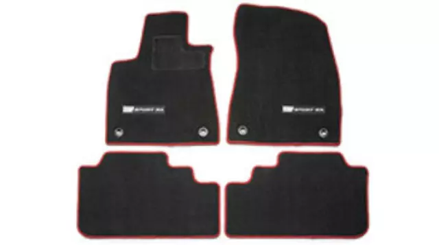 PT2064816122 - Interior: Carpet Floor Mats - Black With Red Serging for Lexus: RX350, RX350L, RX450h Image
