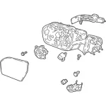 JL7Z17683BB - : Mirror Assembly - Driver's Side (LH) for Lincoln: Navigator Image