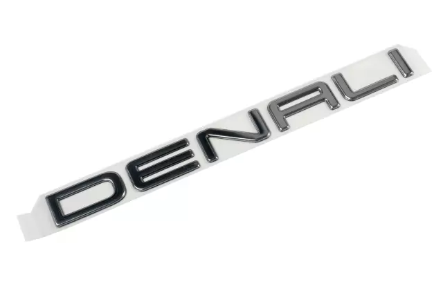 15070426 - Body: Nameplate for GMC: Envoy, Envoy XL, Sierra 1500, Sierra 1500 Classic, Sierra 1500 HD, Sierra 1500 HD Classic, Sierra 2500, Sierra 2500 HD, Sierra 2500 HD Classic, Sierra 3500, Sierra 3500 Classic, Sierra 3500 HD, Yukon, Yukon XL 1500 Image