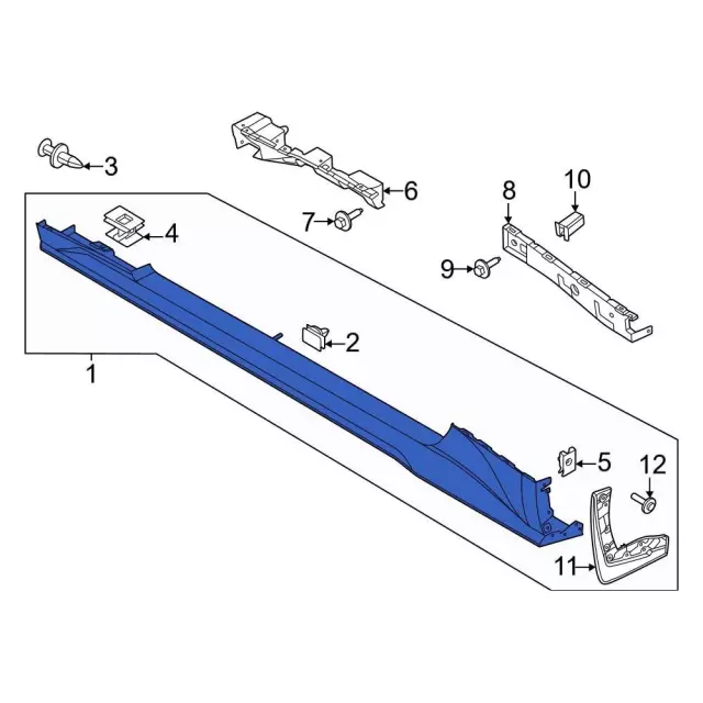 PR3Z6310177AAPTM - : Rocker Molding for Ford: Mustang Image