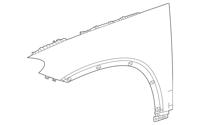 1678802400 - Attachment Parts: Fender, Front for Mercedes-Benz: GLE350, GLE450e, GLE580 Image image