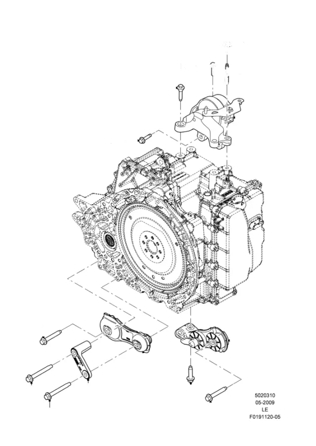 W712850S439 - Engine: Torque Arm Bolt for Ford Image
