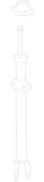 2133204230 - Springs, Suspension and Hydraulic Components: Shock-Absorber Strut for Mercedes-Benz Image