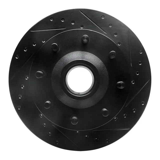 63348004R - Brakes &amp; Brake Parts: DFC Brake Rotor - Drilled and Slotted - Black for DYNAMIC FRICTION Image
