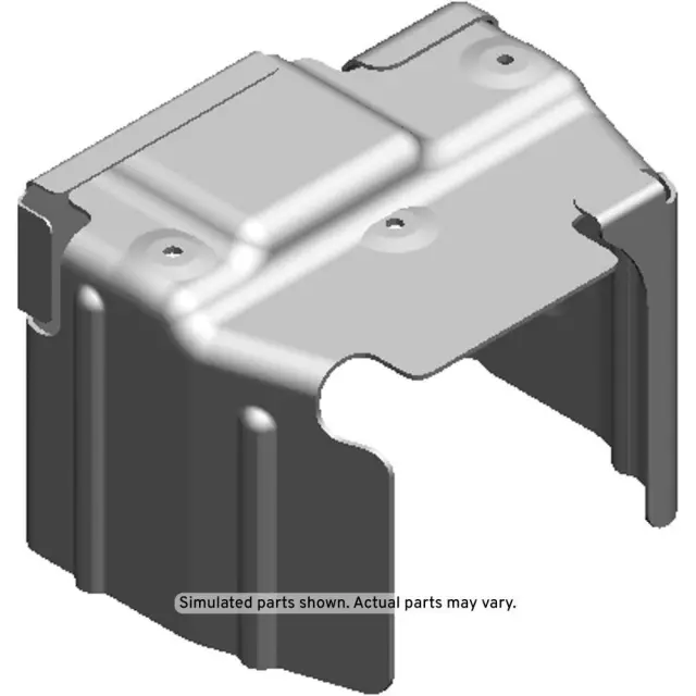 97374388 - : Heat Shield for Chevrolet: Express 2500, Express 3500, Silverado 2500 HD, Silverado 2500 HD Classic, Silverado 3500, Silverado 3500 Classic, Silverado 3500 HD | GMC: Savana 2500, Savana 3500, Sierra 2500 HD, Sierra 2500 HD Classic, Sierra 3500, Sierra 3500 Classic, Sierra 3500 HD Image