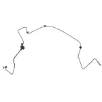 BRTF233 - Brake: Brake Hydraulic Line for Ford: Explorer, Police Interceptor Utility | Lincoln: Aviator Image