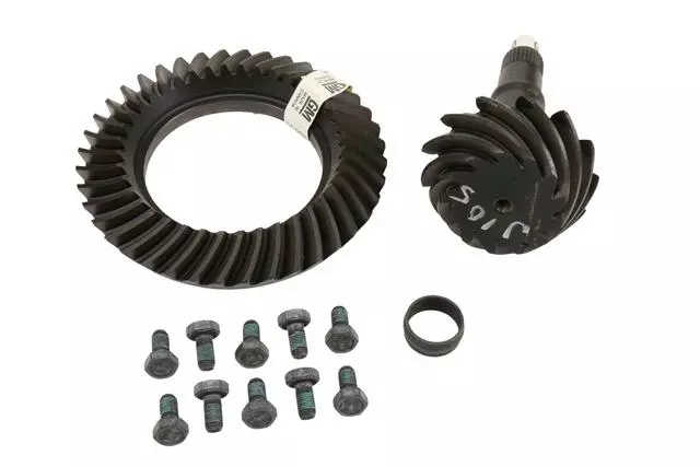 26038848 - Universals &amp; Rear Axle: Ring &amp; Pinion for Buick: Roadmaster | Cadillac: Escalade, Escalade ESV, Escalade EXT | Chevrolet: Avalanche 1500, Avalanche 2500, Blazer, C1500, C2500, C3500, C3500HD, Caprice, G10, G20, G30, Impala, K1500 Pickup, K2500 Pickup, K3500 Pickup, S10, S10 Blazer, Silverado 1500, Silverado 1500 HD, Silverado 2500, Silverado 2500 HD, Silverado 3500, Suburban 1500, Suburban 2500, Suburban C1500, Suburban C2500, Suburban K1500, Suburban K2500, Tahoe, Trailblazer, Trailblazer EXT | GMC: C1500 Pickup, C2500 Pickup, C3500 Pickup, C3500HD, Envoy, Envoy XL, G1500, G2500, G3500, Jimmy, K1500 Pickup, K2500 Pickup, K3500 Pickup, Sierra 1500, Sierra 1500 HD, Sierra 2500, Sierra 2500 HD, Sierra 3500, Sonoma, Suburban C1500, Suburban C2500, Suburban K1500, Suburban K2500, Yukon, Yukon XL 1500, Yukon XL 2500 | Oldsmobile: Bravada, Custom Cruiser Image