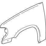 3L2Z16039AAA - Body: Wheel Opening Molding for Ford: Explorer Image
