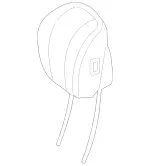 2229707203 - Driver Seat: Head Restraint for Mercedes-Benz Image