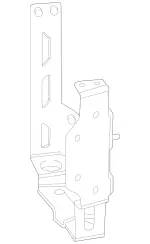 4635007131 - Cooling System: Radiator Bracket for Mercedes-Benz Image