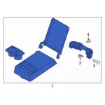LJ8Z5867112CB - : Armrest Assembly for Ford: Mustang Mach-E Image