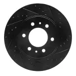 63354215R - : DFC Brake Rotor - Drilled and Slotted - Black for DYNAMIC FRICTION Image