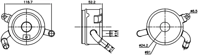 91365 - : Nissens Engine Oil Cooler for NISSENS Image