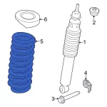 9C3Z5310E - Suspension: Spring for Ford: F-250 Super Duty, F-350 Super Duty, F-450 Super Duty, F-550 Super Duty Image