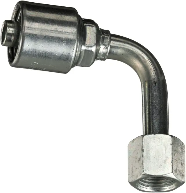 G251811010 - : Female JIC 37 Flare Swivel - 90 Bent Tube (MegaCrimp) for Gates Image
