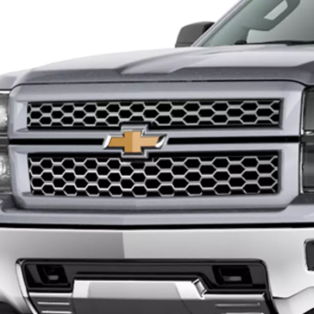 23194165 - Exterior: Grille, Body Color Surround With Chrome Mesh for Chevrolet: Silverado 1500, Silverado 2500 HD, Silverado 3500 HD Image