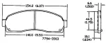 13054145 - : Disc Brake Pad Set for OmniParts Image