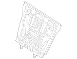 2129200032 - Rear Seat: Backrest Frame for Mercedes-Benz Image