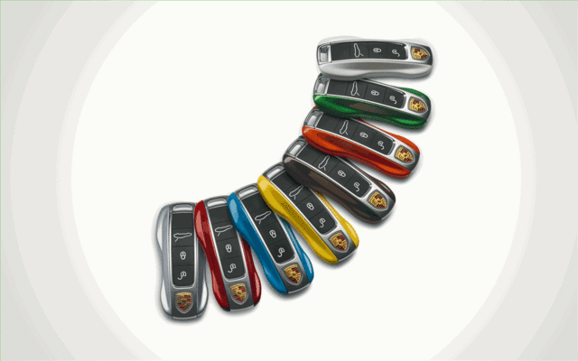 971044801M6C - Interior: Painted Vehicle Key - Python Green for Porsche: Taycan Image