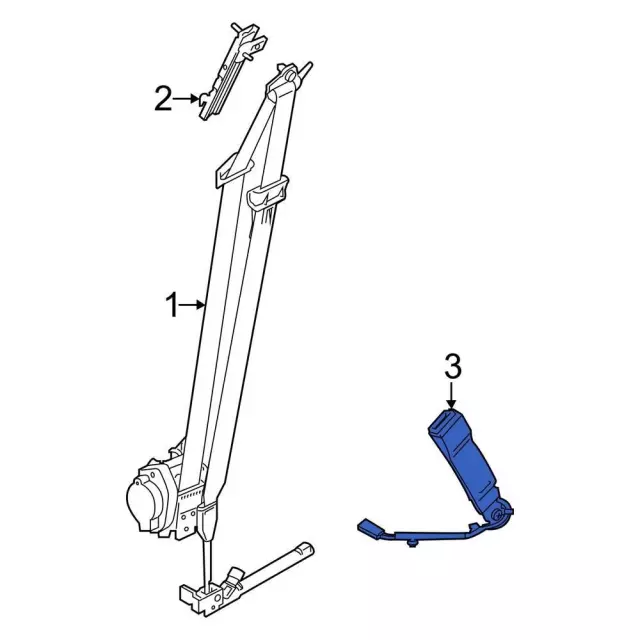 LJ6Z7861203BC - Electrical: Buckle End for Ford: Bronco Sport, Escape, Maverick, Mustang Mach-E Image