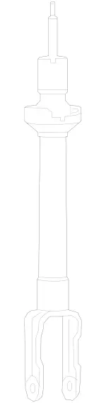 4633207801 - Springs, Suspension and Hydraulics: Shock Absorber for Mercedes-Benz: G550 Image