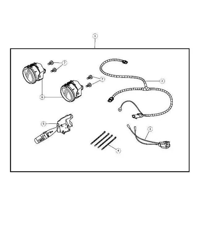 68000317AA - Mopar Accessories - Component Parts: Fog Lamp Bezel, Left for Dodge: Caliber Image