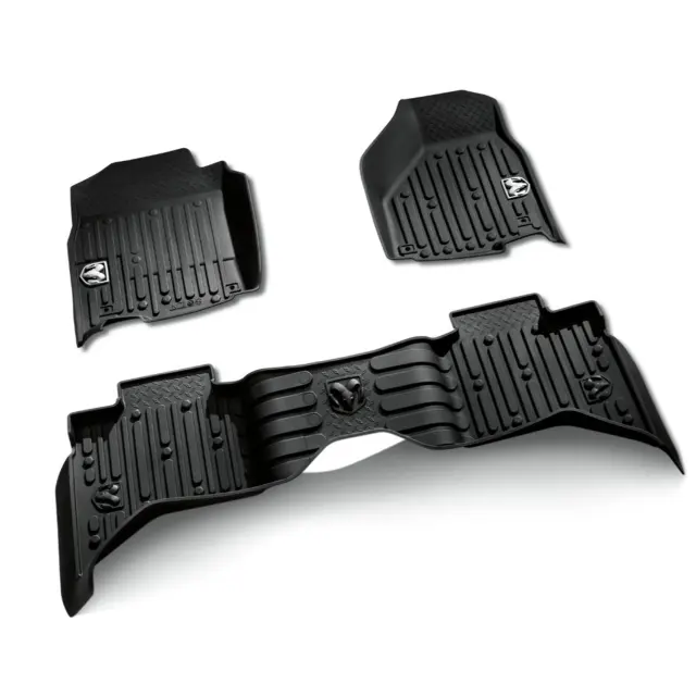 All-Weather Floor Mats, Bucket-Style, Crew Cab, Brown - Mopar (82215584AB)