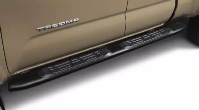 OEM NEW Right & Left Side Step Running Board Nerf Bar Black Access CabFits 2011-2020 Toyota Tacoma - Toyota (PT76735111)