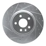 63126001L - : DFC Brake Rotor - Drilled and Slotted - Silver for DYNAMIC FRICTION Image