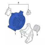 DU2Z10V346BBRM1 - Electrical: Alternator for Ford: E-150, E-150 Club Wagon, E-250, E-350 Club Wagon, E-350 Super Duty, E-450 Super Duty Image