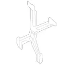 1726280016 - Cowl, Front Panel: Reinforcement for Mercedes-Benz Image