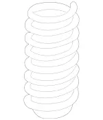 1663211804 - Springs, Suspension and Hydraulic Components: Helical Spring for Mercedes-Benz Image