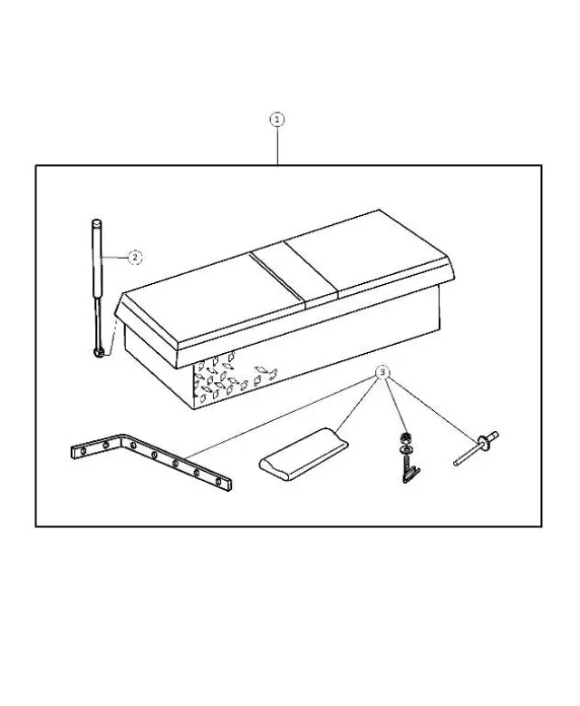 5018533AA - Mopar Accessories - Component Parts: Box Strut for Mopar Image image