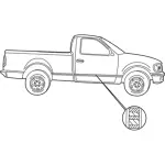 F65Z1520000BAE - Body: Stripe Tape for Ford: F-150 Image
