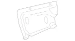 2386801702 - : Shielding for Mercedes-Benz: E400, E450, E53 AMG Image
