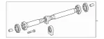 2224105503 - : Propeller Shaft for Mercedes-Benz Image