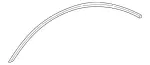 21572501667D50 - Body: Weatherstrip for Mercedes-Benz Image