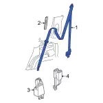 7L2Z78611B69AF - Electrical: Seat Belt Assembly for Ford: Explorer, Explorer Sport Trac | Mercury: Mountaineer Image