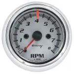 E5076 - : Gauge, Tachometer, 2 1/2" , 8k RPM, Wht Dial, 5000 Series for Equus Image