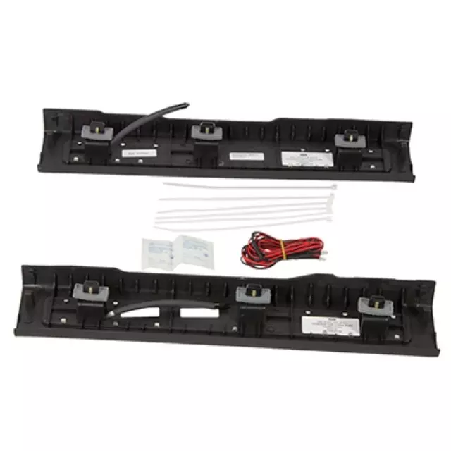 2009-2015 Ford Flex Illuminated Front Door Sill Plates Scuff Pads Black OEM NEW - Ford (9A8Z-74132A08-AA)