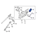DG9Z3F527C - Steering: Lock for Ford: Edge, Explorer, F-150, Mustang, Police Interceptor Utility Image